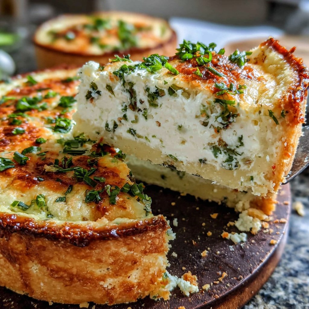 Spring Herb and Cheese Quiche