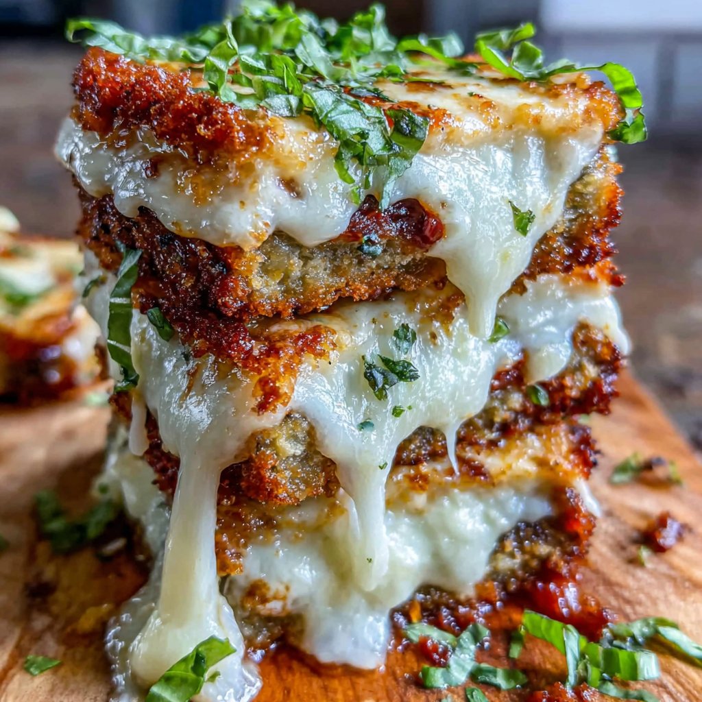 Crispy Baked Eggplant Parmesan