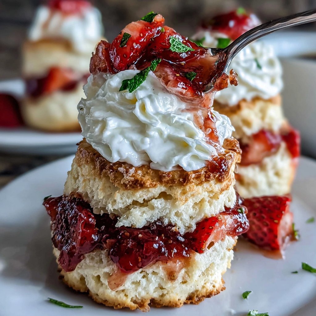 Tender Strawberry Shortcake Biscuits