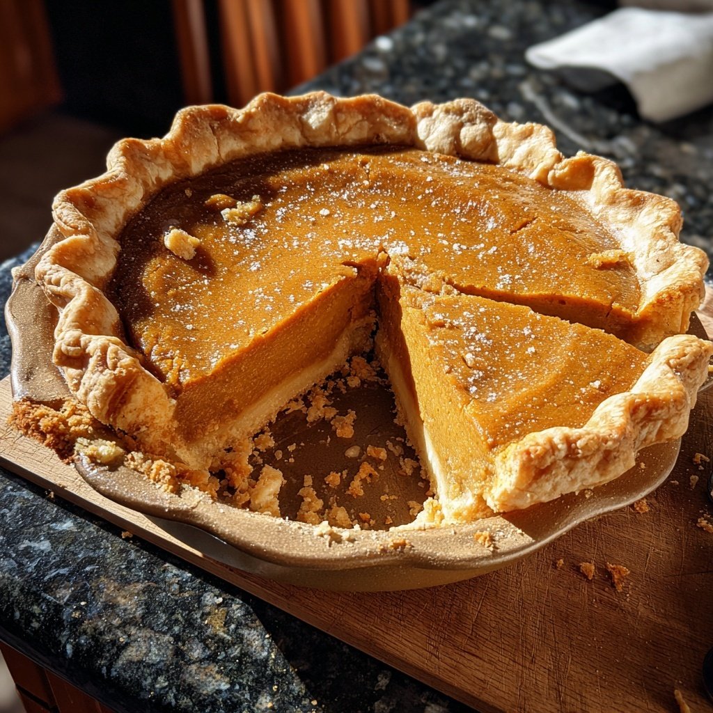 Festive Spiced Pumpkin Pie