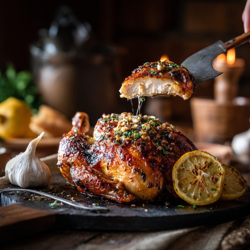 Roasted Lemon Garlic Chicken