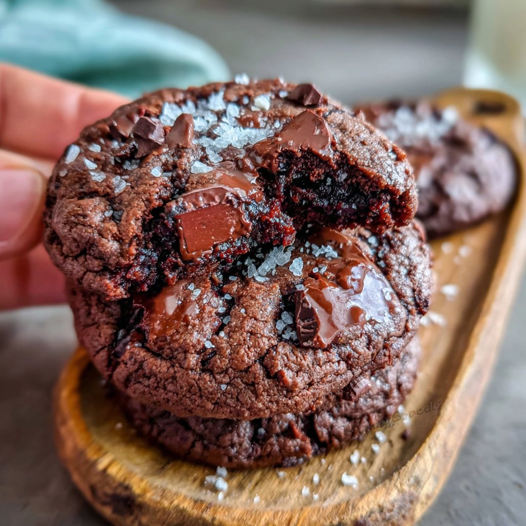 Eggless Chocolate Brownie Cookies