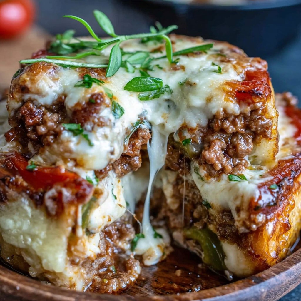 Stuffed Pepper Hamburger Meat Bake
